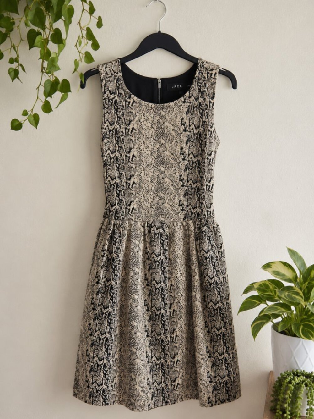 Jack Python Snake Print Fit & Flare Dress – Size XS – NWOT - Picture 2 of 9